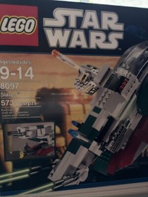 2012 SLAVE I Star Wars Original BOX ONLY LEGO 8097 -  RETIRED Very Good