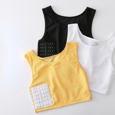Women Lesbian Tomboy FTM Chest Breast Binder Buckle Bandage Vest Crop Top