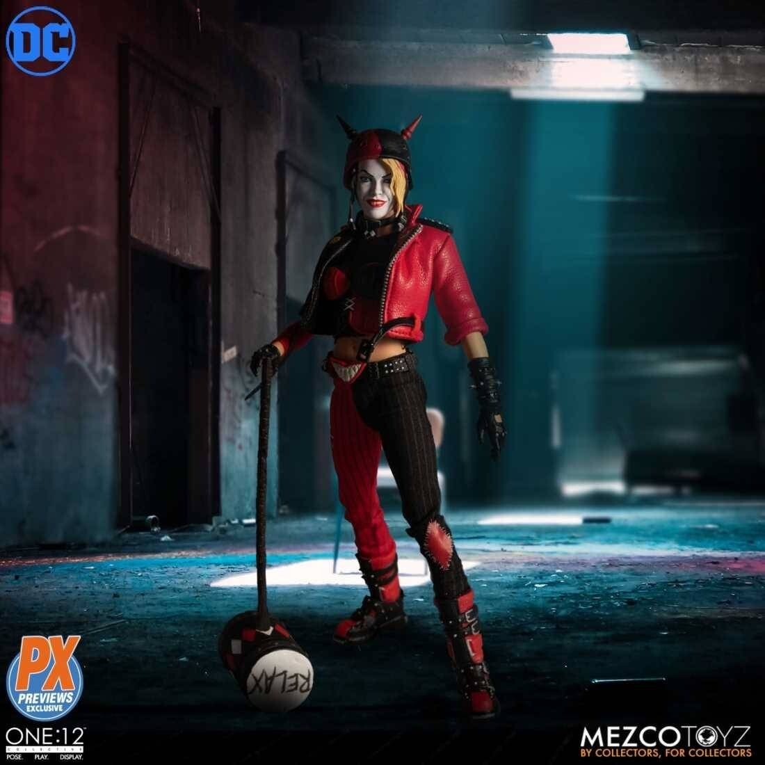 Mezco toyz ハーレイ・クイン px 限定版　1/12 アクションフィギ Mezco Toyz One: 12 Collective Harley Quinn Female Joker 1/12