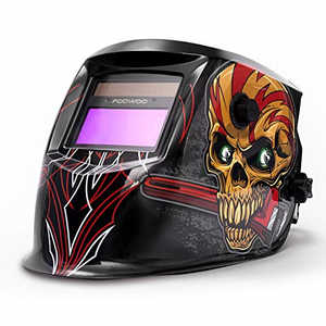 FOOWOO Solar Powered Welding Helmet Auto Darkening Hood with ...