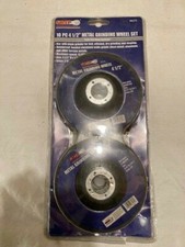 GRIP 10 Piece 4 1/2" x 1/4" x 7/8" ARBOR METAL GRINDING WHEELS - NEW - FREE SHIP