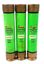 BUSSMANN FUSES TIME DELAY FUSE 5-5/8"x 1-1/8"x 1-1/8"  LOT OF 3 