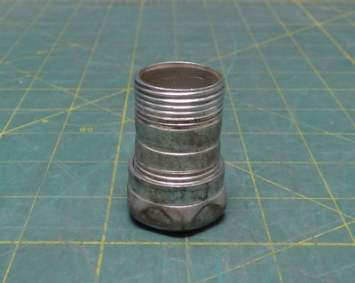 3/4'' ETP Conduit Compression Coupling, Zinc Plated Steel, w/o One Comp End