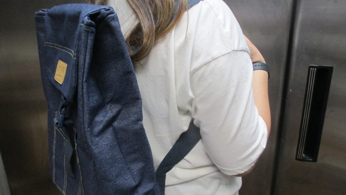 Jean Paul Gaultier denim backpack-New dark blue Denim Useful  display picture 2