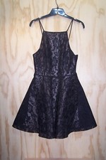 Windsor Women's Lace Overlay Mini Dress Size S Black