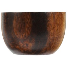 1 pieza tazón de madera ensaladera de frutas tazón liso tazón de comida de madera para cocina