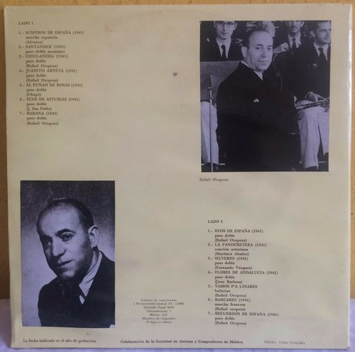 DE COLECCION SERIES 2 -AGRUPACION MUSICAL ESPAÑOLA MADRID- MEXICAN LP FLAMENCO - Picture 2 of 4