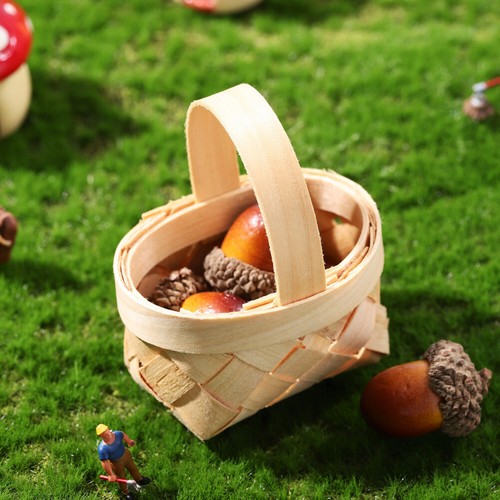 Mini Baskets Miniature for Crafting Woven Hanging Ornaments - Picture 11 of 12