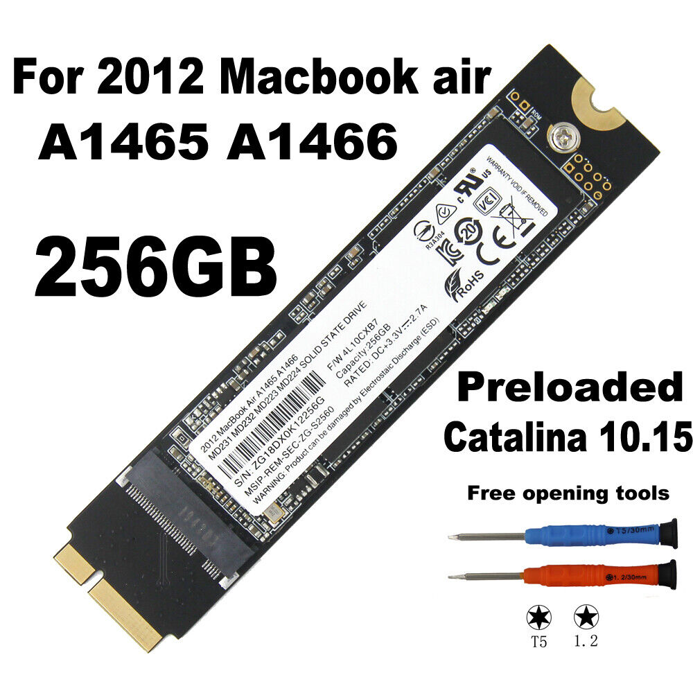 NEW 256GB SSD FOR APPLE Macbook Air A1465 A1466 Mid 2012 MD223 ...