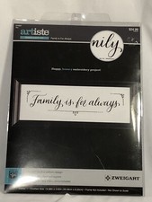 Artiste - Embroidery Kit "Family Is For Always" - Zweigart - 1215557 - NEW