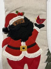 santa stocking 17.5  Clean New Red Cardinal