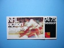 1974/75 LOBLAW'S NHL ACTION PLAYERS HOCKEY STAMP PANEL UNOPENED DENIS HERRON RC