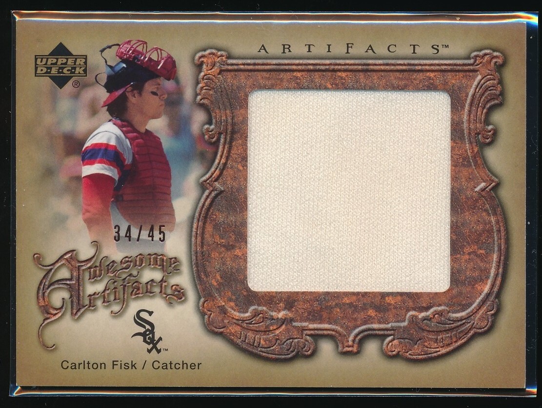 Carlton Fisk 2006 Upper Deck Artifacts Jumbo Jersey GU 34/45