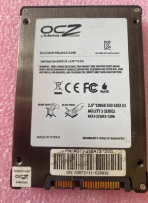 OCZ Agility 3 120GB 2.5'' Sata III Solid State Drive AGT3-25SAT3-120G