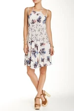 Urban Outfitters Cresent Women's Sleeveless Floral Star Print Slip Dress Size L