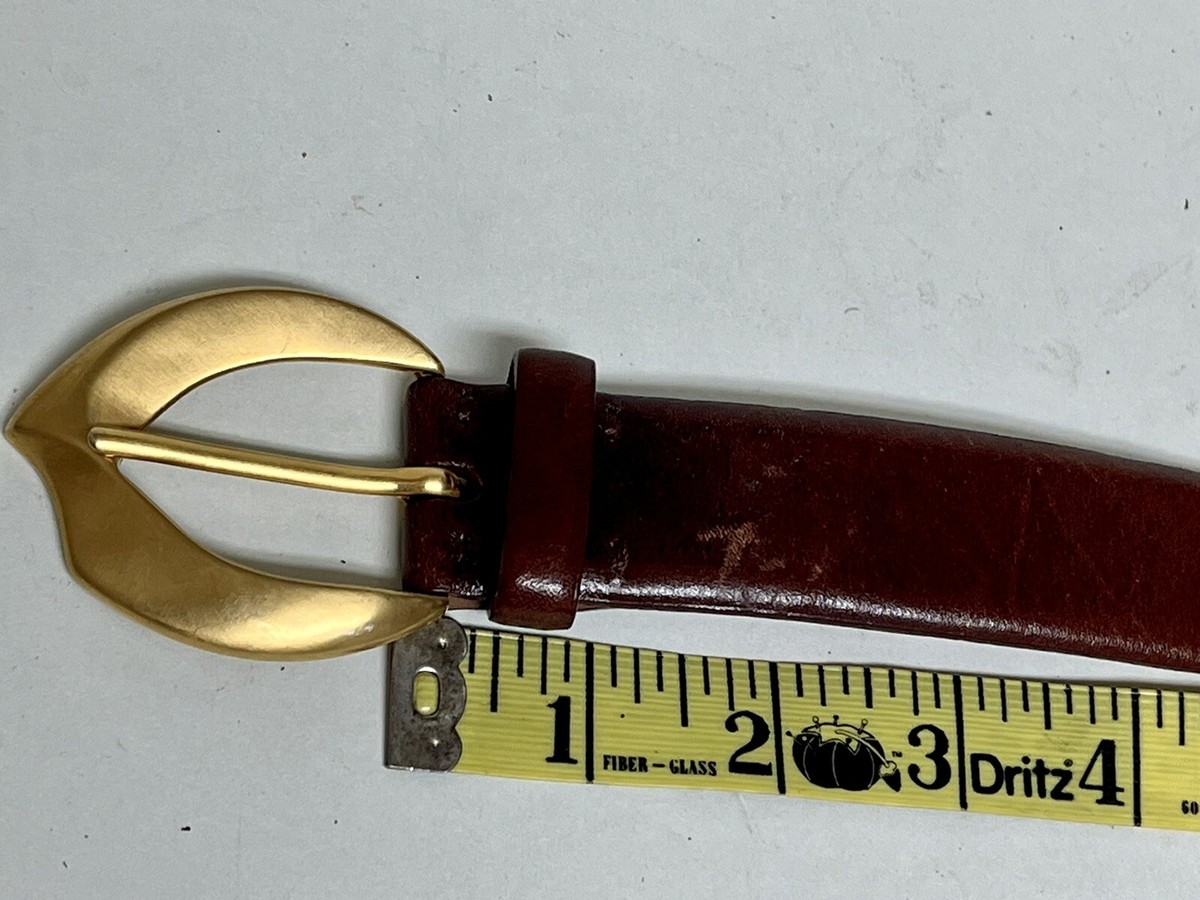 DE VECCHI by Hamilton Hodge vintage leather belt. Size medium. Made in Italy. De Vecchi by Hamilton Hodge Brown Leather Belt Size M Medium  main image 3