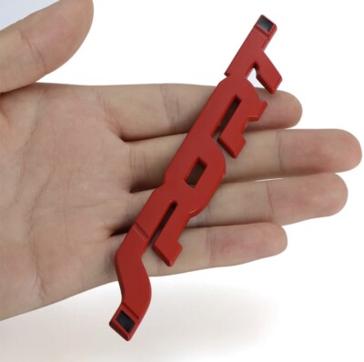 Sport 3D lettering metal red emblem tuning sticker rear badge car-