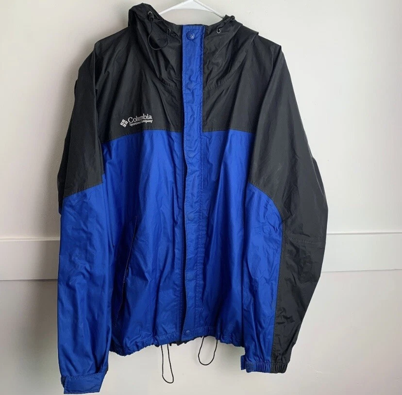 Columbia Blue & Black Omnitech Waterproof Jacket