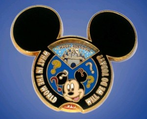Retired Disney Pin Mickey Ear Spinner 4 Parks EPCOT Magic Kingdom Sorcerer Hat