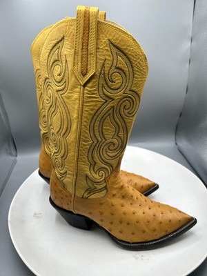 Ostrich Leather Cowboy Boots 5 Women display picture 1