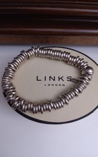 links of london sweetie bracelet,925sterling silver,hallmarked,medium,54g