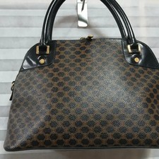 Celine Macadam Tote Bag, Brown/Black, High-end Stylish Purse