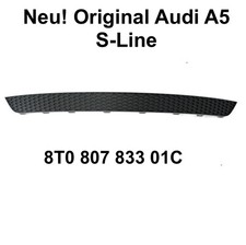 Original Audi (8T0 807 833 01C) A5 S-Line Heckdiffusor Leiste/Abdeckung schwarz