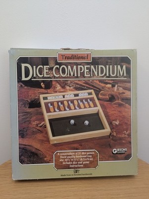 Gibsons Games Traditional Dice Compendium Holz Brettspiel komplett (ohne Handbuch)