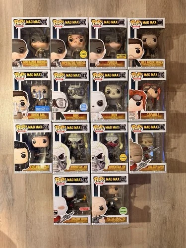 Funko Pop Movies Mad Max Fury Road Set Chases Rictus Exclusives 14 Vinyl Figures
