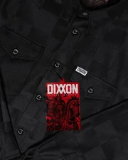 DIXXON FLANNEL CO - CHECKMATE - XL - BRAND NEW - BLACK ON BLACK CHECKERED