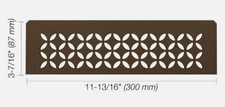 Schluter Systems Niche Shelf-N - Floral Design -Bronze KerdiLine SNS1D5TSOB