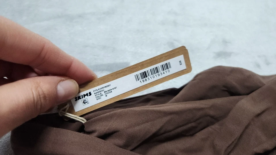 Skims Cocoa Brown Medium Fits Everybody Bandeau Bra BR-BAN-9167 NWT - Image 3 of 4