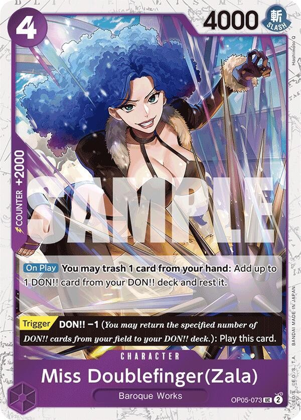 Miss Doublefinger(Zala) Jolly Roger Foil UC Premium Booster The