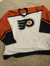 Vintage Philadelphia Flyers Jersey Mens XL White NHL Hockey CCM Canada