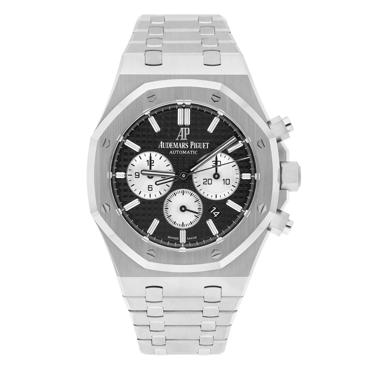 Audemars Piguet — Audemars Piguet Royal Oak Chrono 26331ST.OO.1220ST.02 Black Dial Steel Mens W...