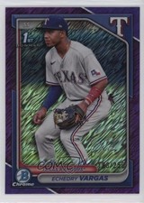 2024 Bowman Chrome Prospects Purple Shimmer Refractor /250 Echedry Vargas 11s9