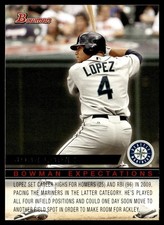 2010 Bowman Expectations Jose Lopez/Dustin Ackley Seattle Mariners #BE27