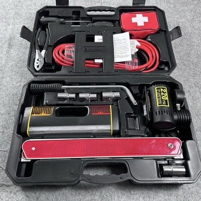 Michelin Car Emergency Roadside Tool Kit With Portable Air Compressor Jumper