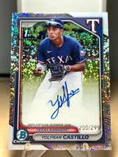 Yolfran Castillo Bowman Chrome 2024 Speckle Refractor /299 Auto