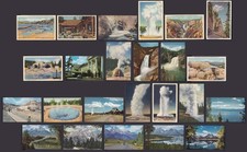 Yellowstone and Grand Tetons Vintage Unposted Postcards   You Pick