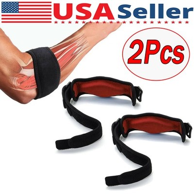 2X Tennis Elbow Brace Support Arthritis Tendonitis  Joint Strap Band Wrap Sports
