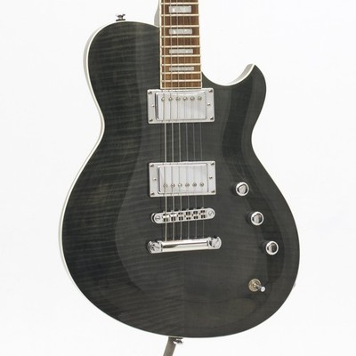Reverend Roundhouse Singlecut Electric Guitar, 2019 Model, Trans Black