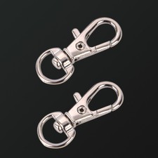 10pcs Mini Aluminum Alloy Keychain Making Snap Spring Clip Hook Carabiner BuZB
