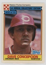 1984 Topps Ralston Purina Dave Concepcion #20 0b5