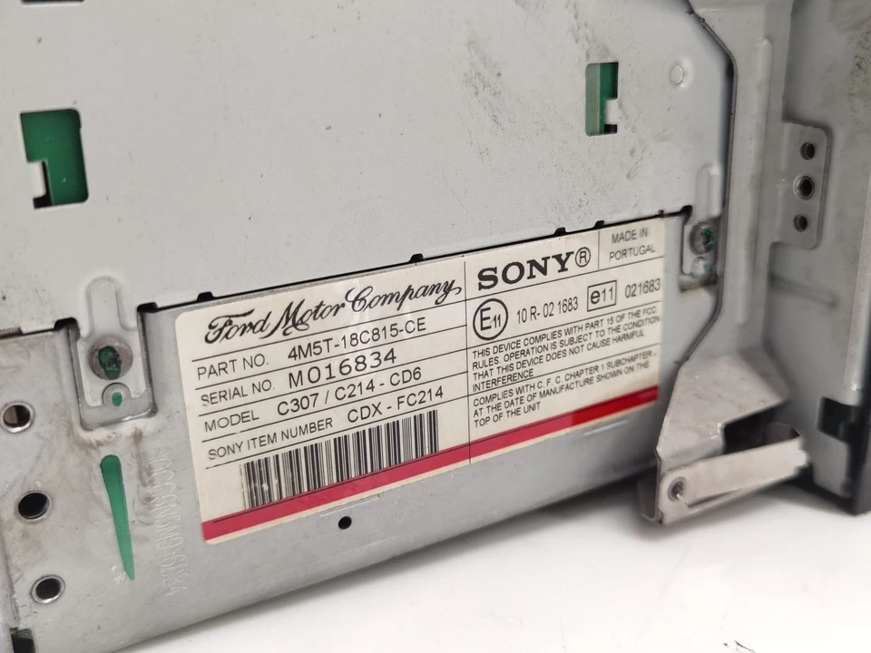 4M5T18C815CE SISTEMA AUDIO / RADIO CD / 4M5T18C815CE / 2532658 PARA FORD FOCUS I - Imagen 4 de 4