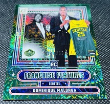 2025 Donruss WNBA Franchise Features Dominique Malonga GREEN FIREWORKS /399 RC