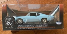 Highway 61 1968 Plymouth Barracuda 50306 Blue 1:18 Scale Diecast