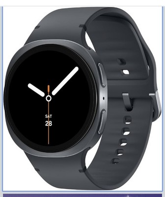 Samsung - Galaxy Watch8 Aluminum Smartwatch 44mm BT - Graphite - (2025)