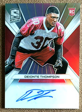 2019 Spectra Autograph Rookie Silver Prizm /199 Deionte Thompson #RA-DT Arizona