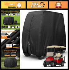Heavy Duty 4 Passenger Golf Cart Cover, Waterproof, Dustproof, Fits 112" Carts